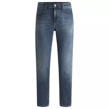 Джинсы Maine Regular Fit из супермягкого синего денима BOSS