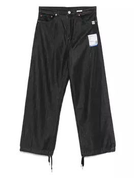 Джинсы Maison MIHARA YASUHIRO с кулиской по краю, черный