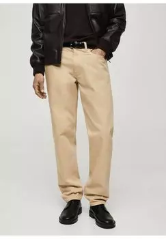 Джинсы Mango, бежевый