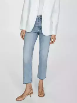 Джинсы Mango Blanca Cropped, цвет light/blue