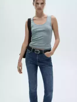 Джинсы Mango Claudia High Rise Slim, цвет open blue