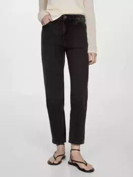 Джинсы Mango Mom, черный