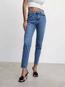 Джинсы Mango New Mom, открытые синие