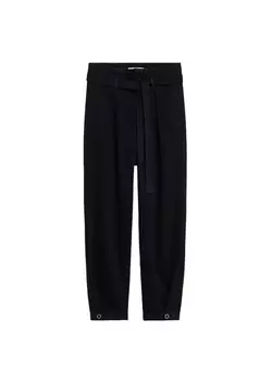 Джинсы MANGO Regular Pleated Jeans Snaps, черный