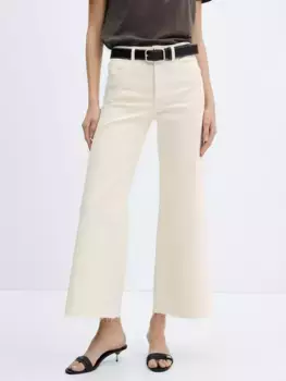 Джинсы Mango Sharon Culotte, бежевый