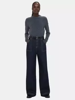 Джинсы Marie с эластичной талией Whistles, мытый черный