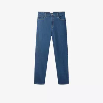 Джинсы Marlow прямого кроя из органического эластичного денима с высокой посадкой The White Company, цвет mid wash