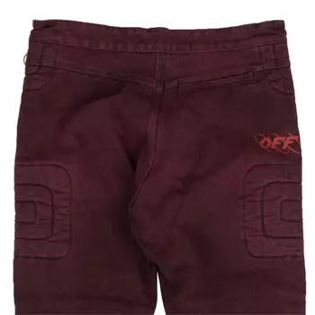 Джинсы Maroon с 5 карманами и логотипом Off-White c/o Virgil Abloh, цвет Pattern