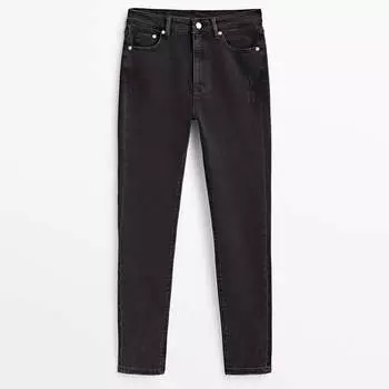 Джинсы Massimo Dutti High-Waist Skinny, черный
