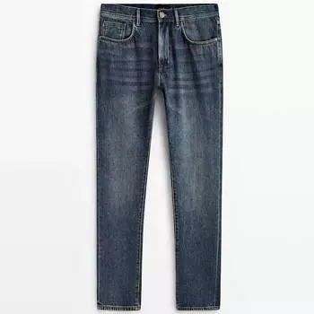Джинсы Massimo Dutti Relaxed Fit Vintage Selvedge, индиго