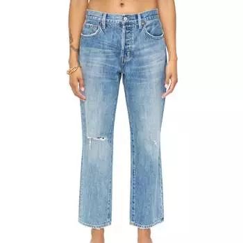 Джинсы Maya средней посадки Easy Straight Ankle Jeans в Legacy Distressed PISTOLA