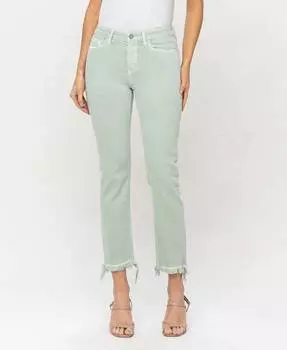 Джинсы Melissa средней посадки цвета мяты VERVET BY FLYING MONKEY, цвет mint
