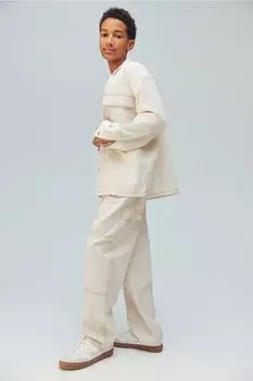 Джинсы мешковатого кроя плотника H&M, белый