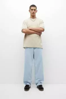 Джинсы мешковатого кроя Pull&Bear, бледный индиго