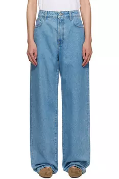 Джинсы мешковатого кроя Signature Rhe, синий