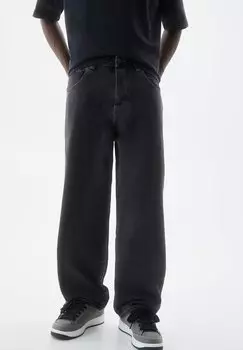 Джинсы мешковатые PULL&BEAR, черные