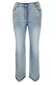 Джинсы MIAMODA, цвет bleached denim