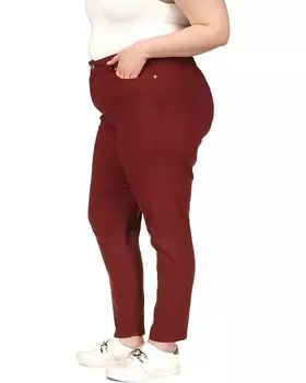 Джинсы Michael Kors Plus Size Super Stretch High-Waisted Pants, цвет Merlot