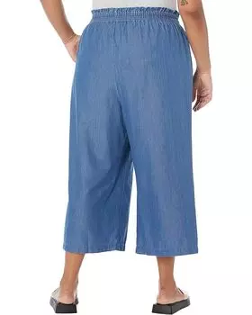 Джинсы Michael Kors Plus Size Wide Leg Tie Front Pants, цвет Light Cadet Wash