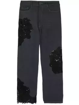 Джинсы Mikaela с пайетками Collina Strada, синий