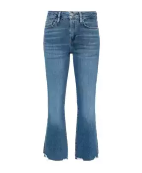 Джинсы мини буткат Frame, синий