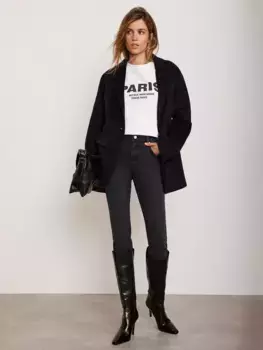 Джинсы Mint Velvet Mid Rise Skinny, черный