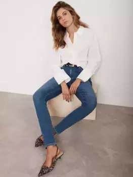 Джинсы Mint Velvet Mid Rise Skinny, цвет indigo