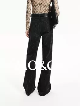 Джинсы Moco с низкой посадкой, черный