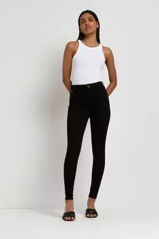 Джинсы Молли со средней посадкой River Island, черный