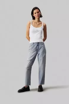 Джинсы mom Calvin Klein Jeans, синий