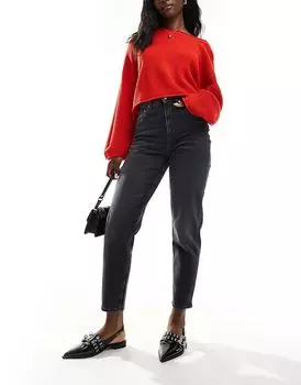 Джинсы mom черного цвета Tommy Jeans