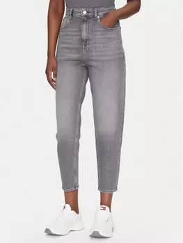 Джинсы mom fit DW0DW20648 Tommy Jeans, серый