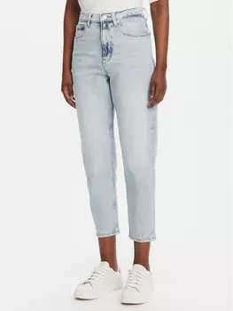 Джинсы mom fit DW0DW20656 Tommy Jeans, синий