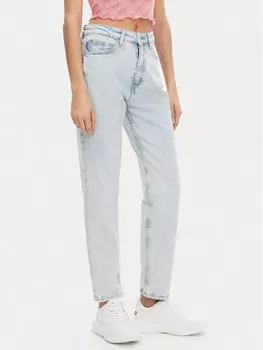 Джинсы mom fit Hugo, голубой