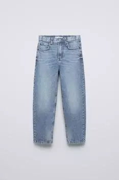 Джинсы mom fit комфорт ZARA, синий