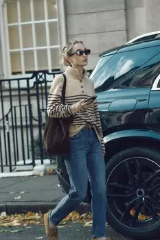 Джинсы mom-fit с высокой талией z1975 ZARA, синий