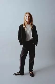Джинсы mom fit ZARA, черный