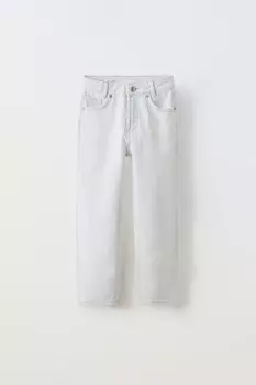 Джинсы mom fit ZARA, светло-голубой
