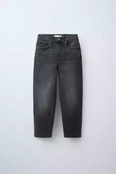 Джинсы mom комфорт ZARA, черный