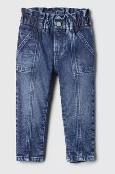 Джинсы mom с оборками (6 мес 5 лет) Gap, синий