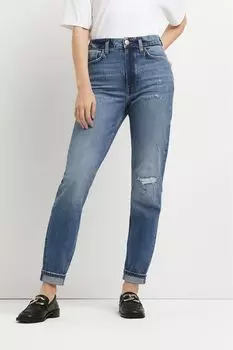 Джинсы Mom Sculpt из настоящих тюли River Island, синий