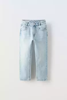 Джинсы мом ZARA, светло-синий