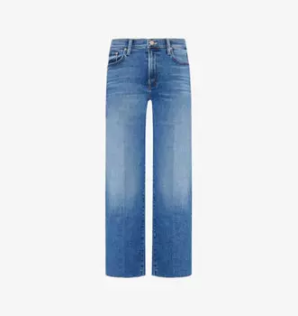 Джинсы Mr Rambler прямого кроя со средней посадкой из денима с необработанным краем Mother, цвет whats your sign