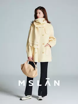 Джинсы Mslan с разрезами, черный