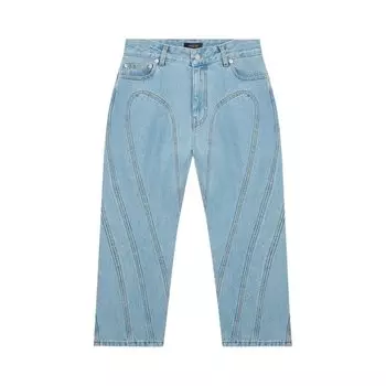 Джинсы Mugler Denim Stretch Jeans, синий