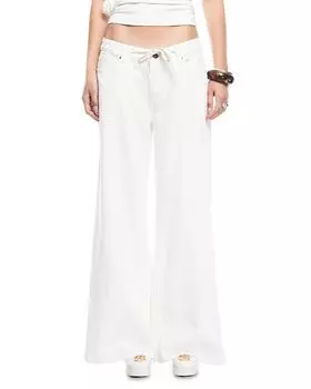 Джинсы Muse High Rise цвета Porcelain Lioness, белый