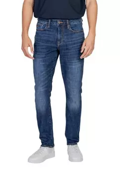 Джинсы мужские Armani Exchange зауженные с потертостями, синий