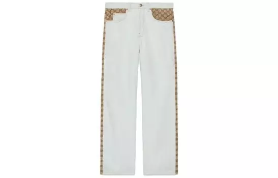 Джинсы мужские белые Gucci, белый