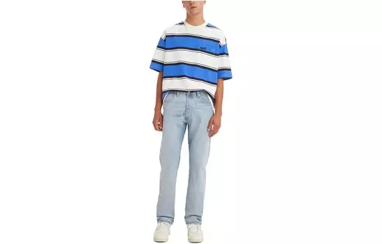 Джинсы мужские белые/синие Levi’S, белый/синий