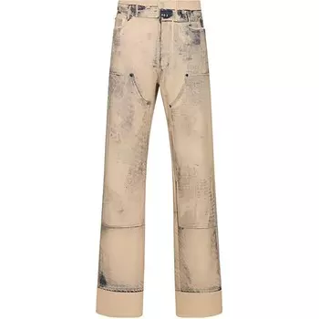 Джинсы мужские бежевые Dior, бежевый